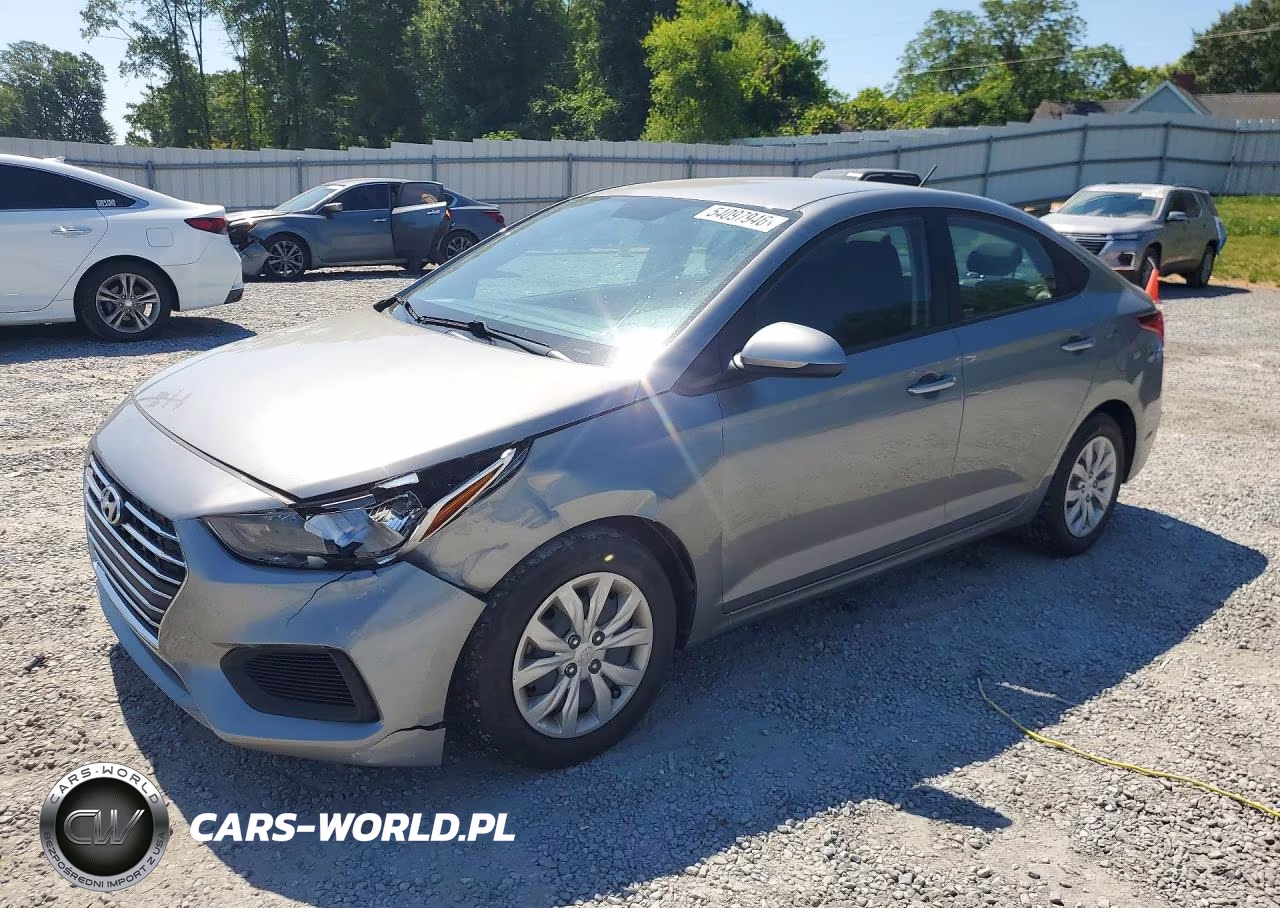 2022 Hyundai Accent Se VIN:3KPC24A67NE179315 - 1