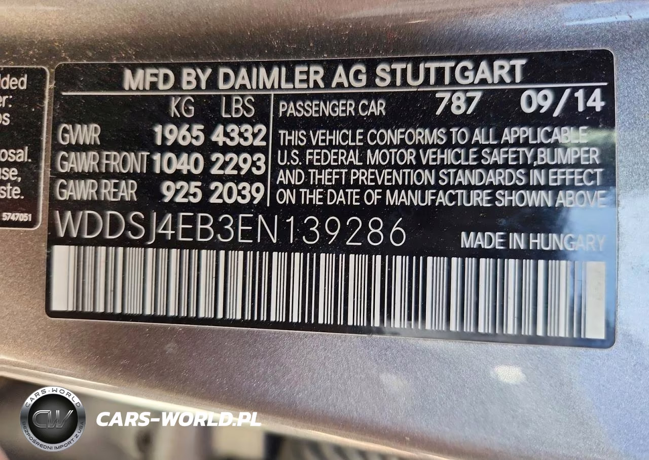 2014 Mercedes-Benz Cla 250 VIN:WDDSJ4EB3EN139286 - 12