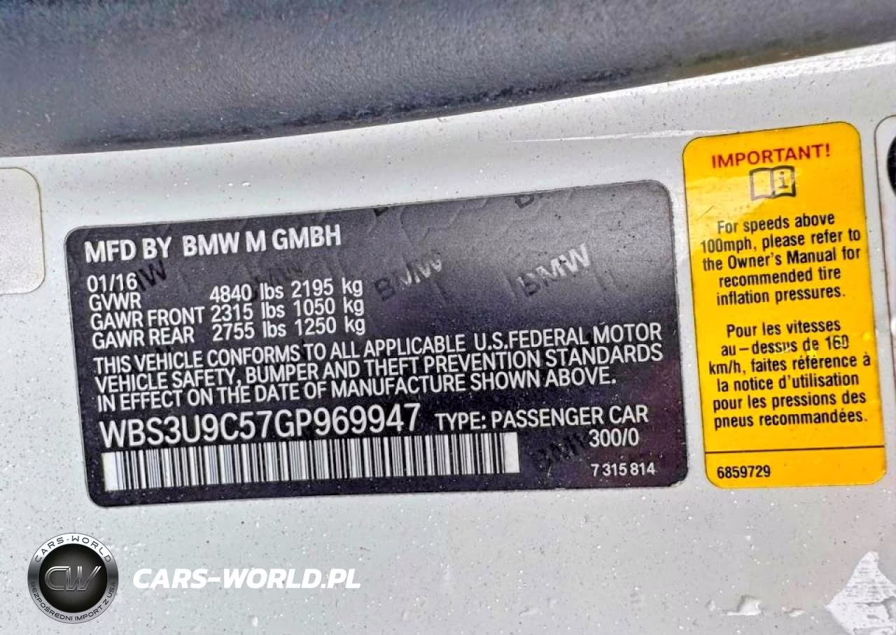 2016 BMW M4 VIN:WBS3U9C57GP969947 - 10