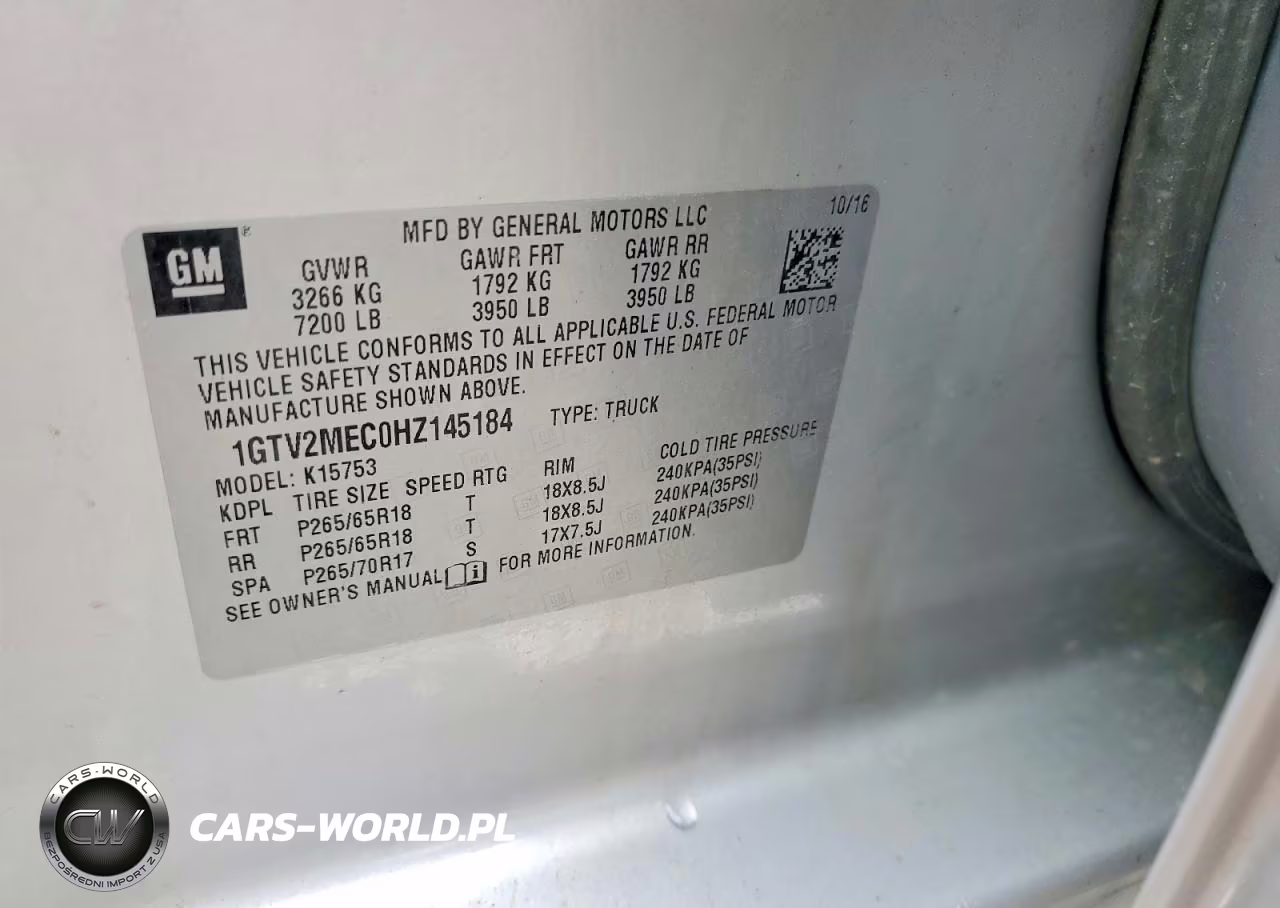 2017 GMC Sierra K1500 Sle VIN:1GTV2MEC0HZ145184 - 12