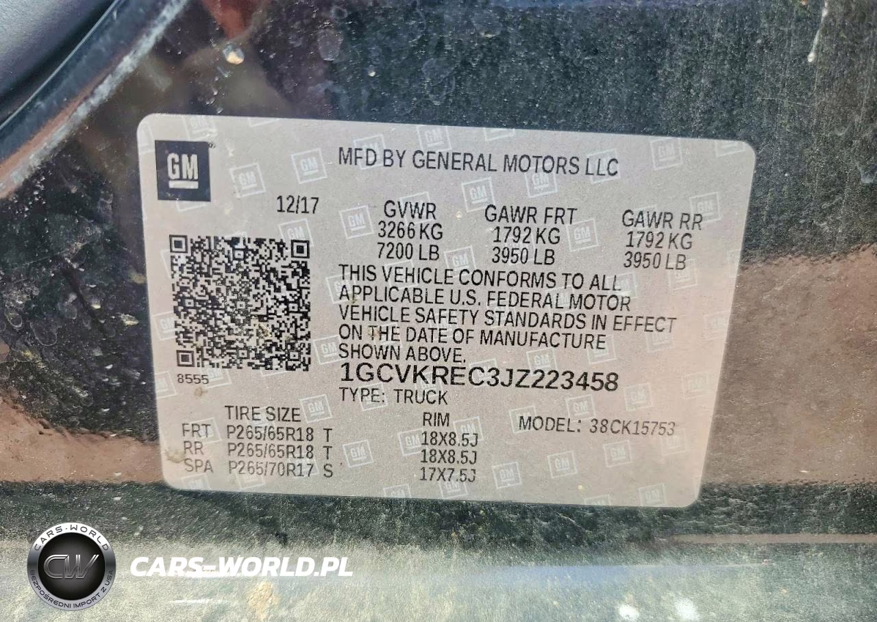 2018 Chevrolet Silverado K1500 Lt VIN:1GCVKREC3JZ223458 - 12