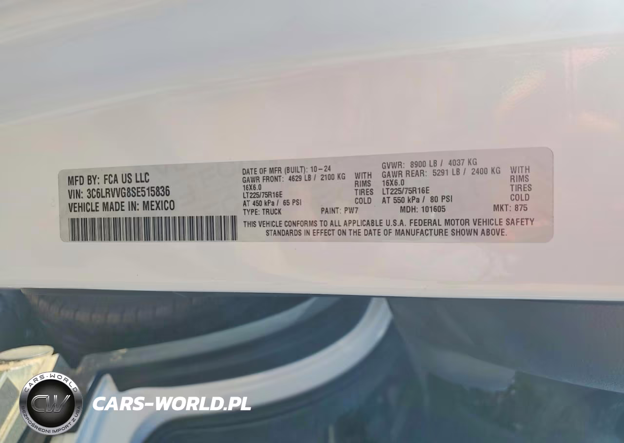2025 Ram Promaster 2500 2500 Standard VIN:3C6LRVVG8SE515836 - 14