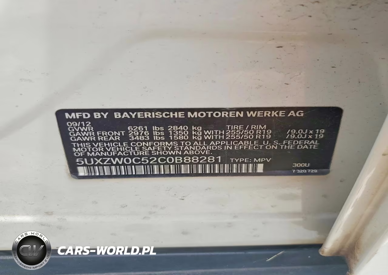 2012 BMW X5 xDrive35D VIN:5UXZW0C52C0B88281 - 13