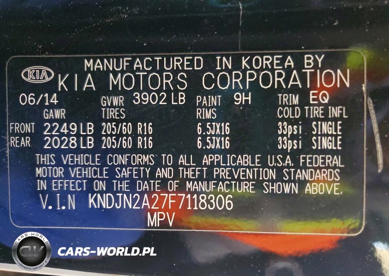 2015 Kia Soul Base VIN:KNDJN2A27F7118306 - 12