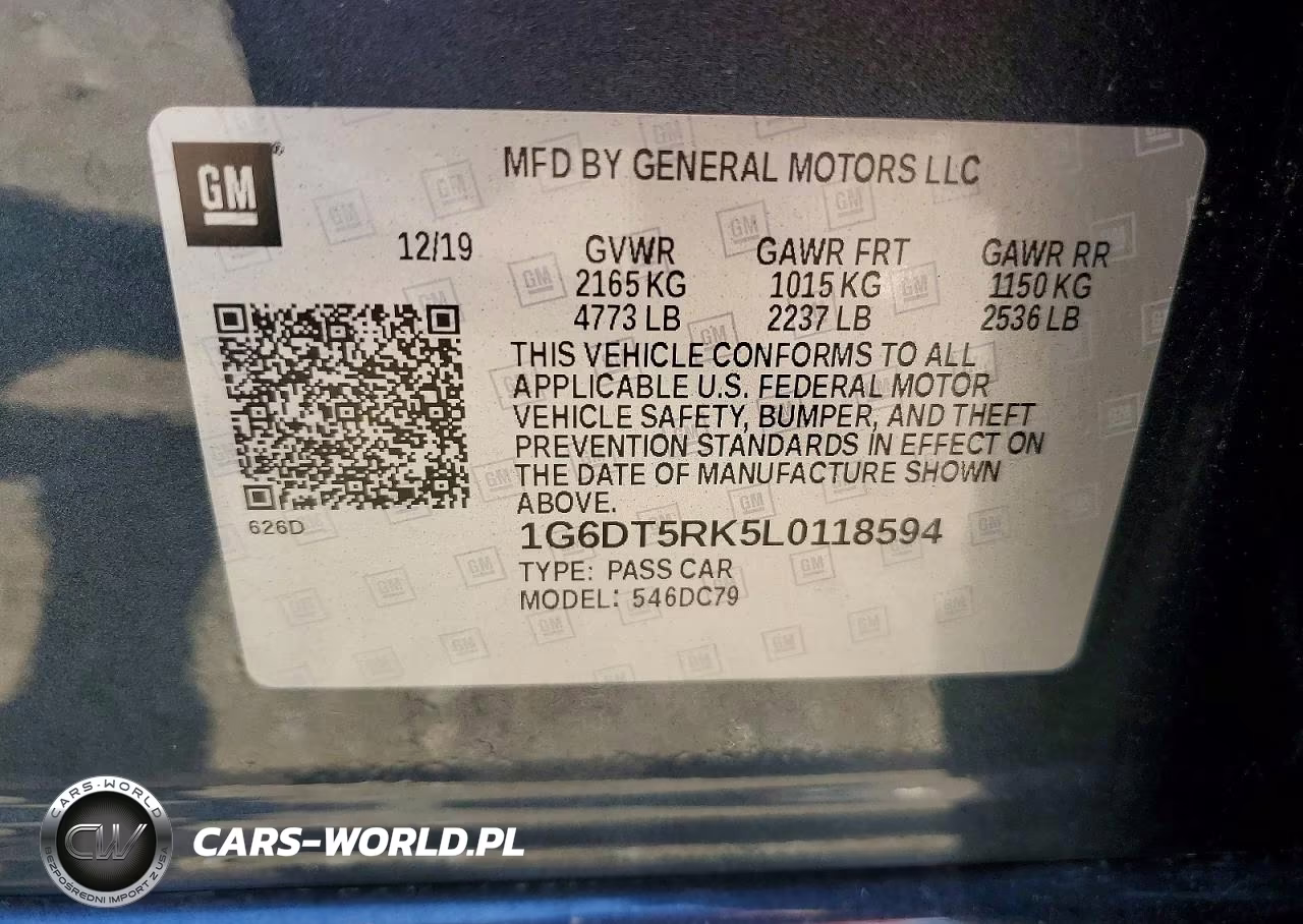 2020 Cadillac Ct5 Premium Luxury VIN:1G6DT5RK5L0118594 - 12