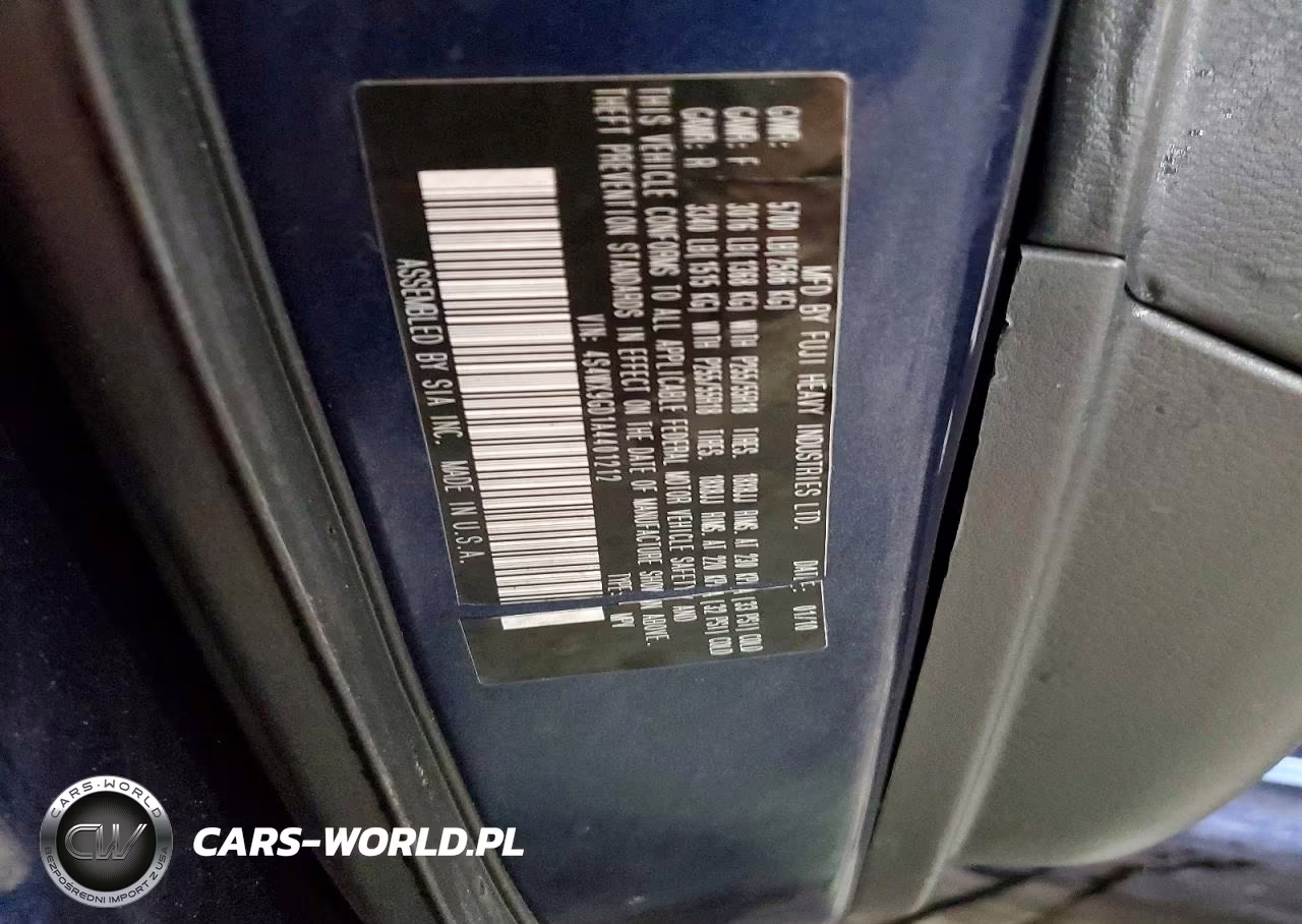 2010 Subaru Tribeca Limited VIN:4S4WX9GD1A4401212 - 12