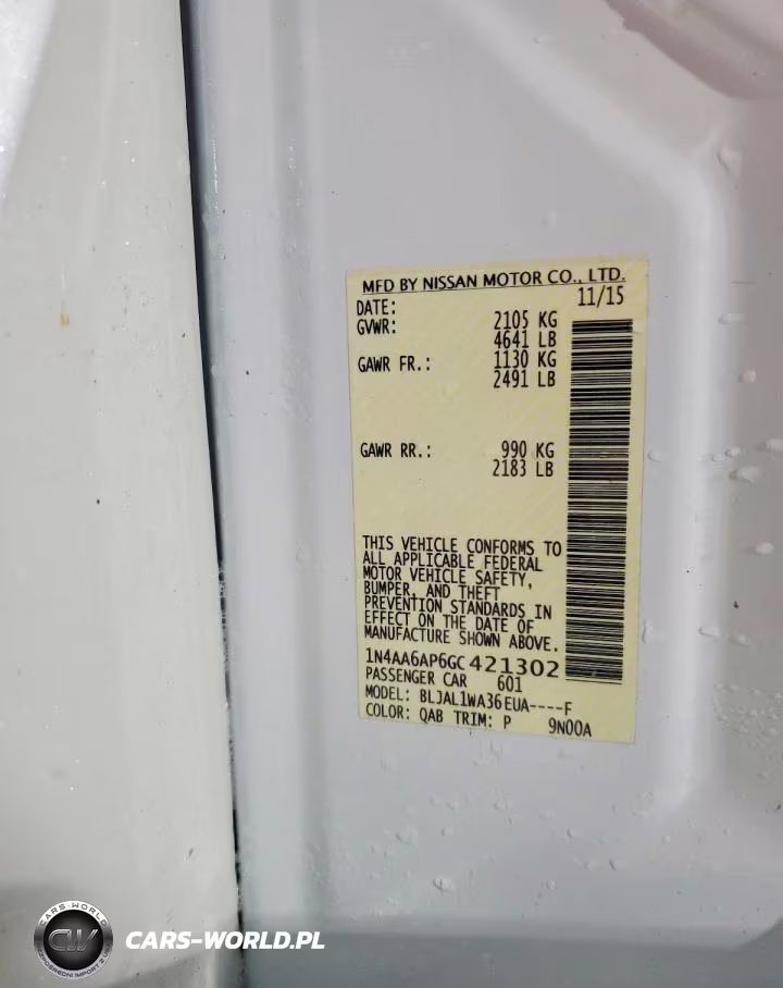 2016 Nissan Maxima 3.5 Sr VIN:1N4AA6AP6GC421302 - 12