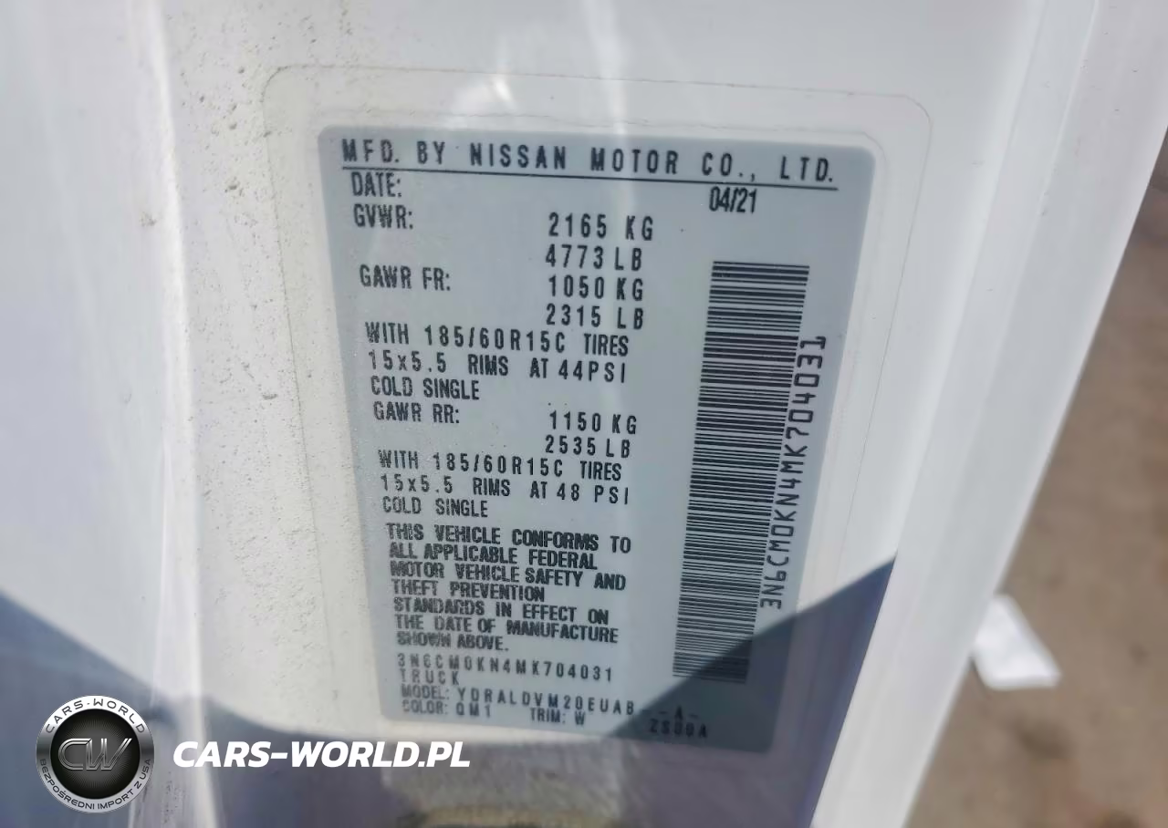 2021 Nissan Nv200 S VIN:3N6CM0KN4MK704031 - 12