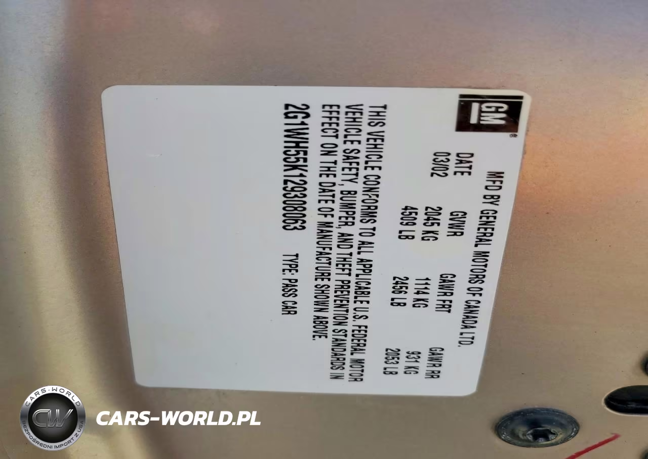 2002 Chevrolet Impala Ls VIN:2G1WH55K129308063 - 12