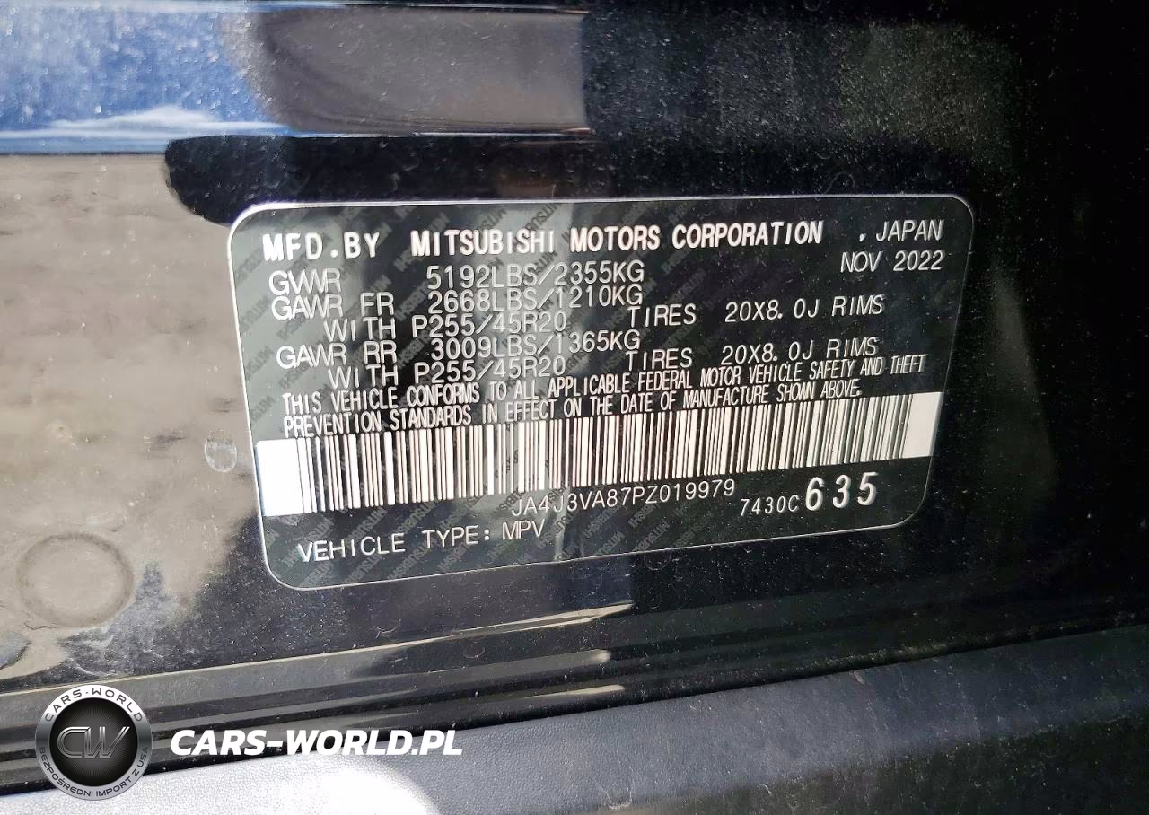 2023 Mitsubishi Outlander Sel VIN:JA4J3VA87PZ019979 - 14