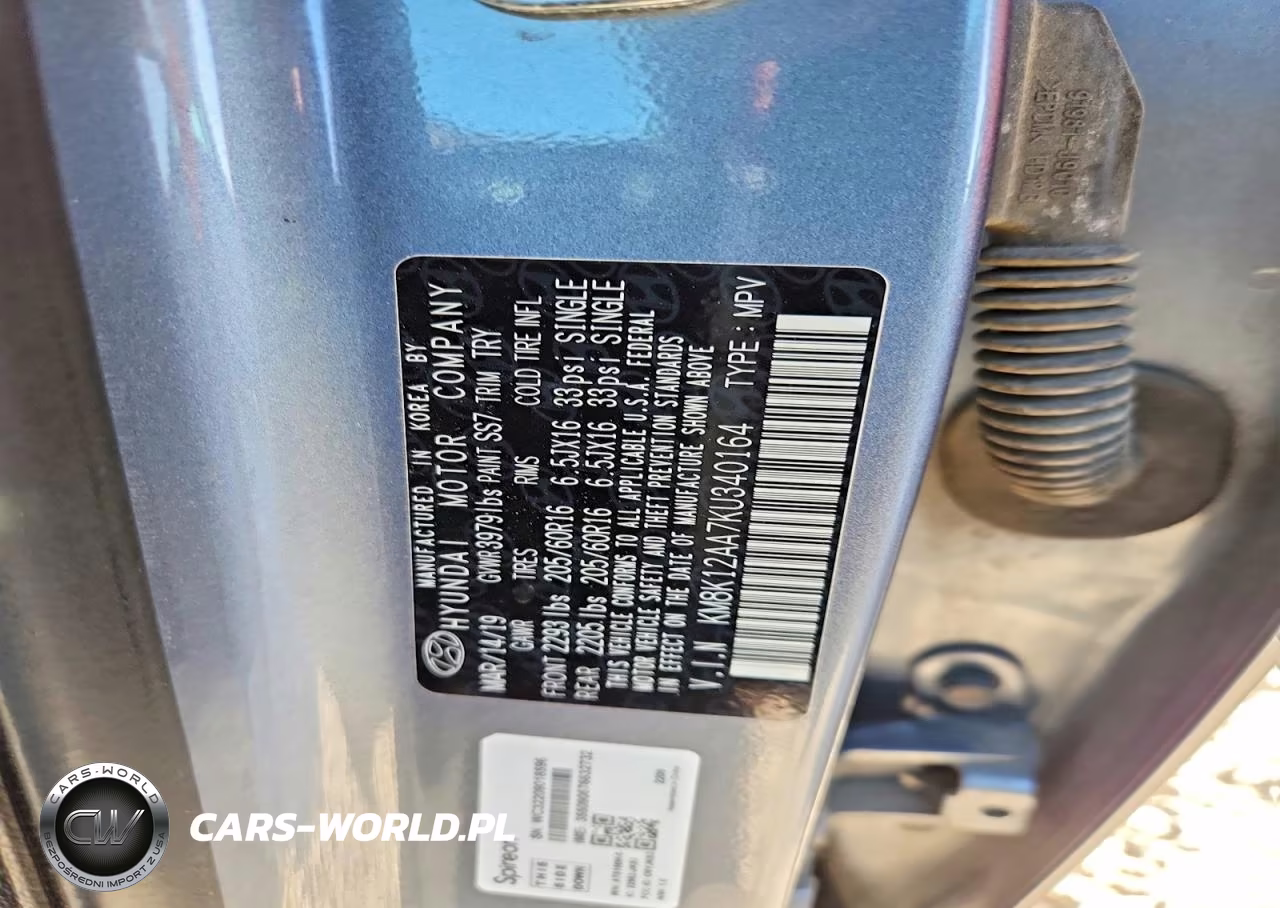 2019 Hyundai Kona Se VIN:KM8K12AA7KU340164 - 13