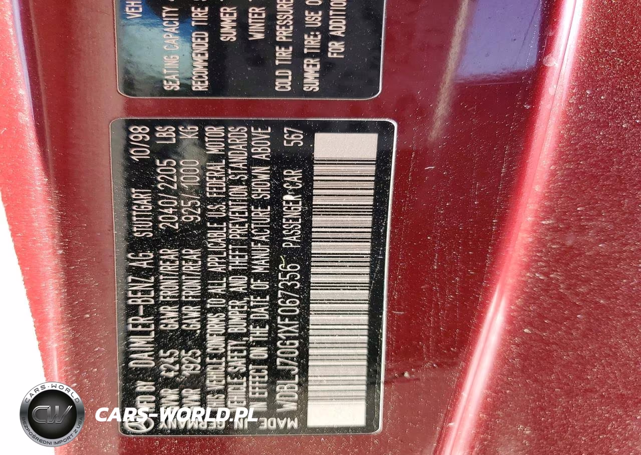 1999 Mercedes-Benz Clk 430 VIN:WDBLJ70G1XF067356 - 12