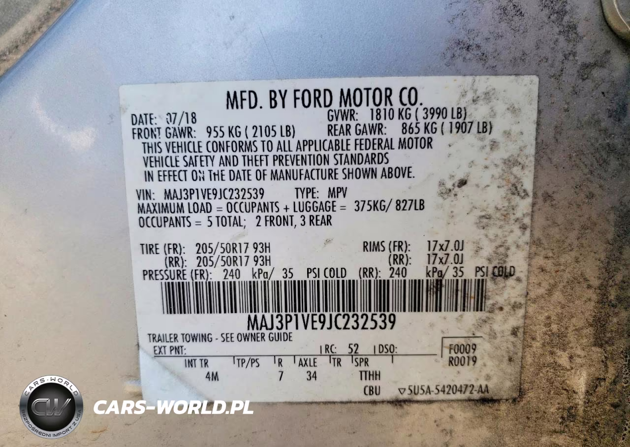 2018 Ford Ecosport Titanium VIN:MAJ3P1VE9JC232539 - 14