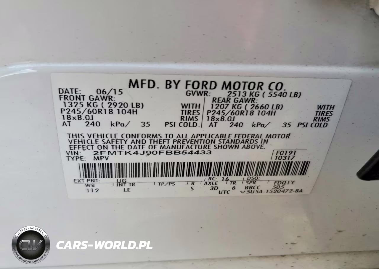 2015 Ford Edge Sel VIN:2FMTK4J90FBB54433 - 13