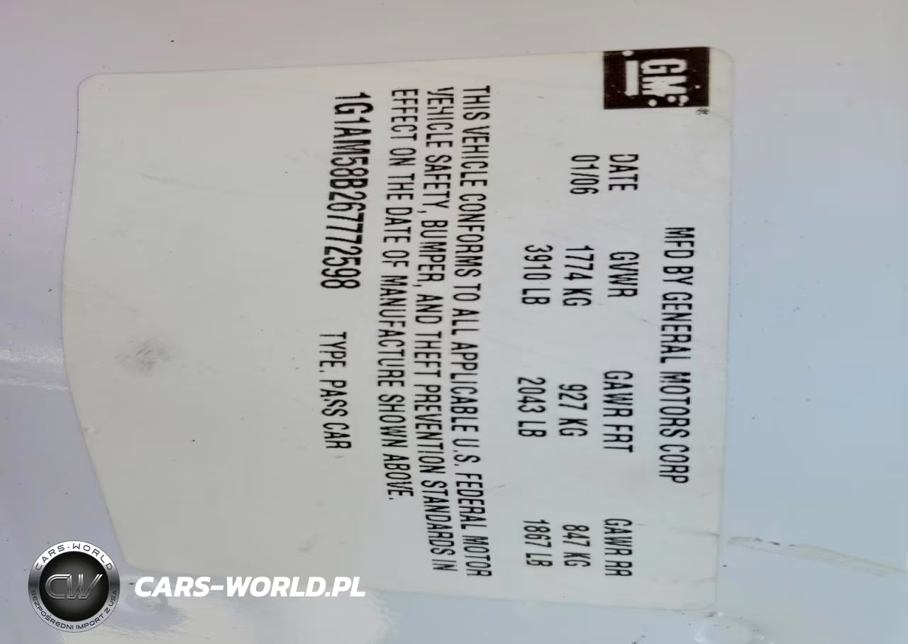 2006 Chevrolet Cobalt Ss VIN:1G1AM58B267772598 - 13