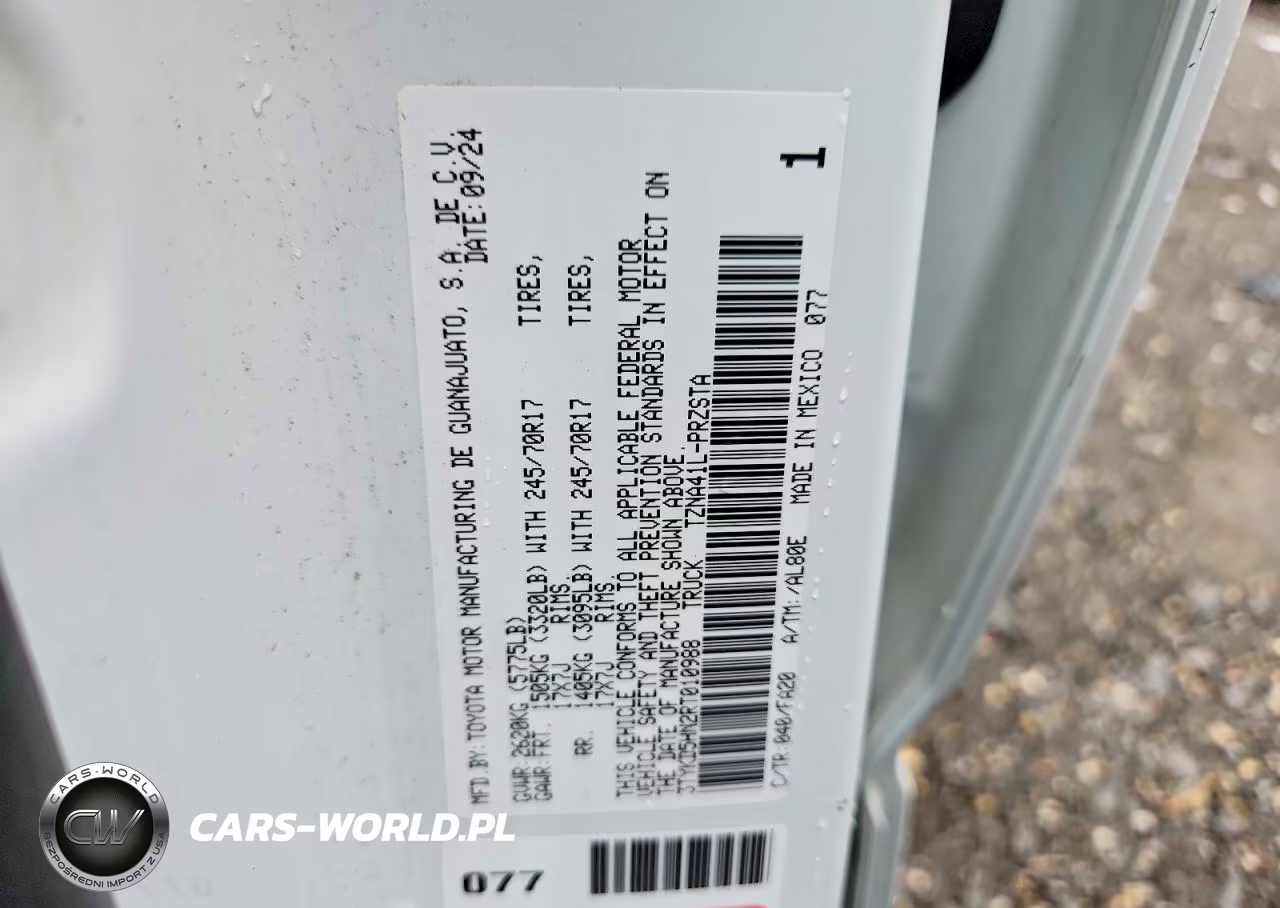 2024 Toyota Tacoma Sr VIN:3TYKD5HN2RT010988 - 12