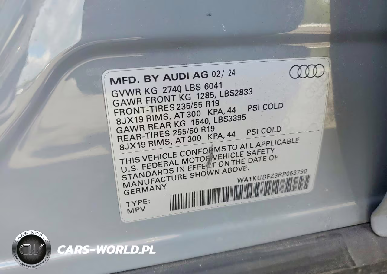 2024 Audi Q4 E-Tron Premium VIN:WA1KUBFZ3RP053790 - 14