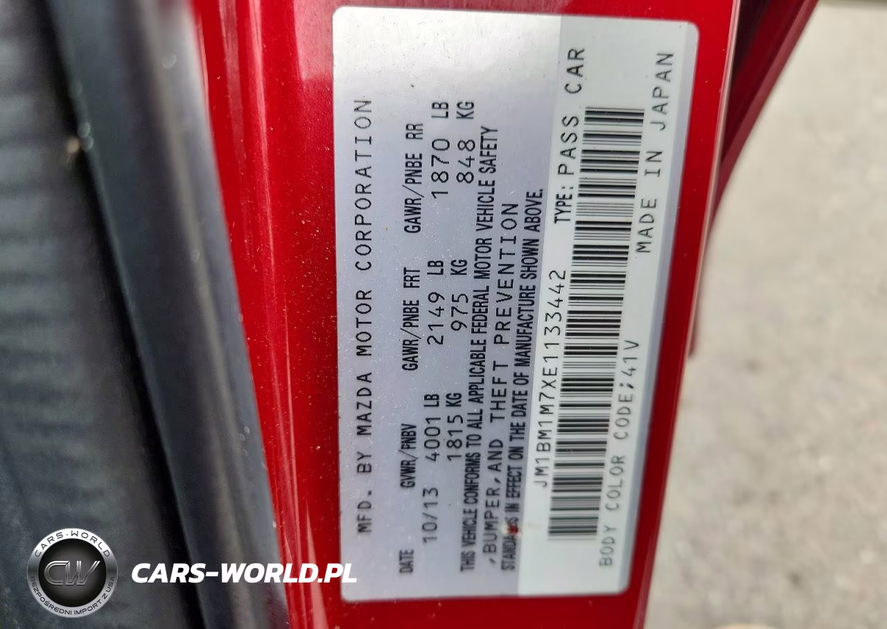 2014 Mazda 3 VIN:JM1BM1M7XE1133442 - 12