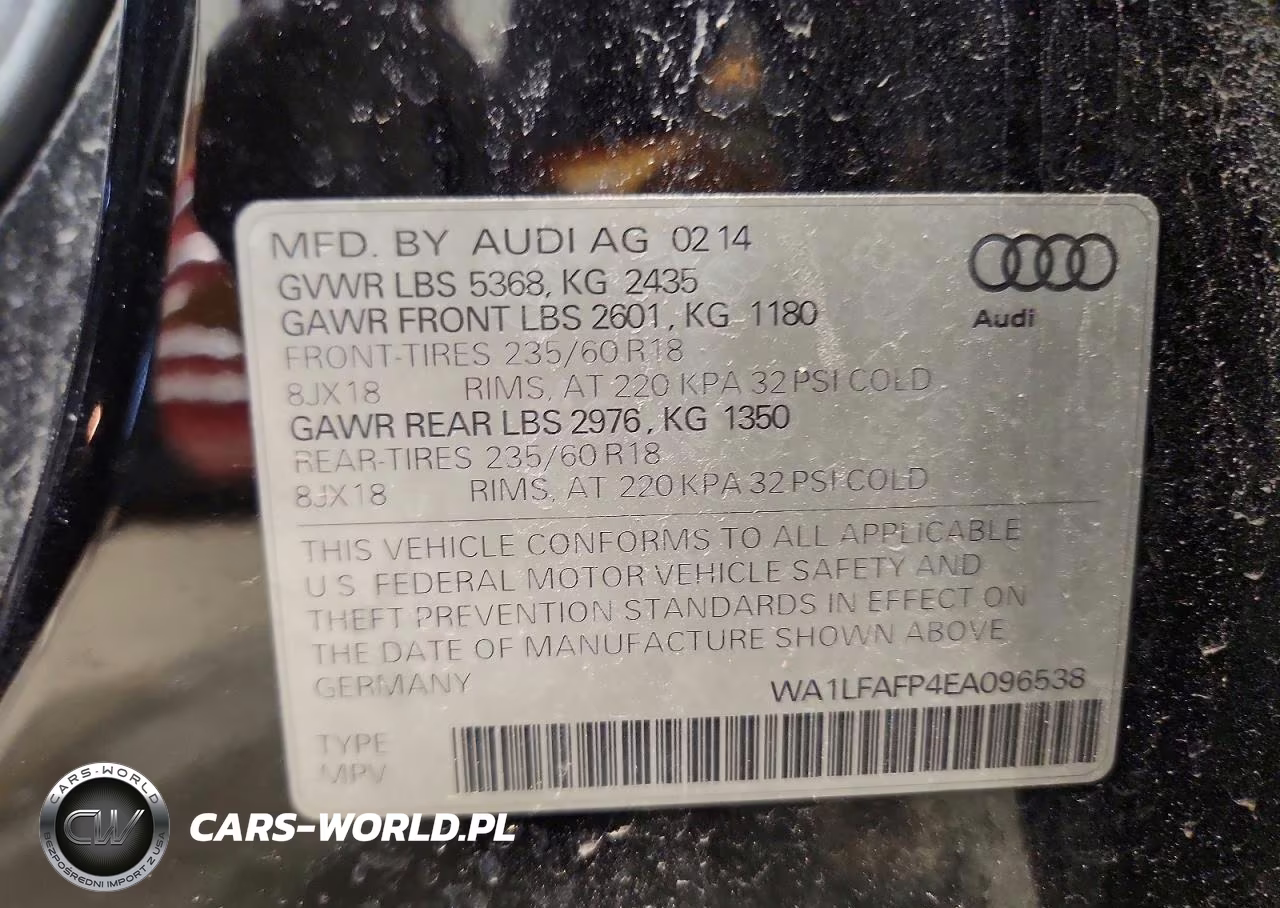 2014 Audi Q5 Premium Plus VIN:WA1LFAFP4EA096538 - 13