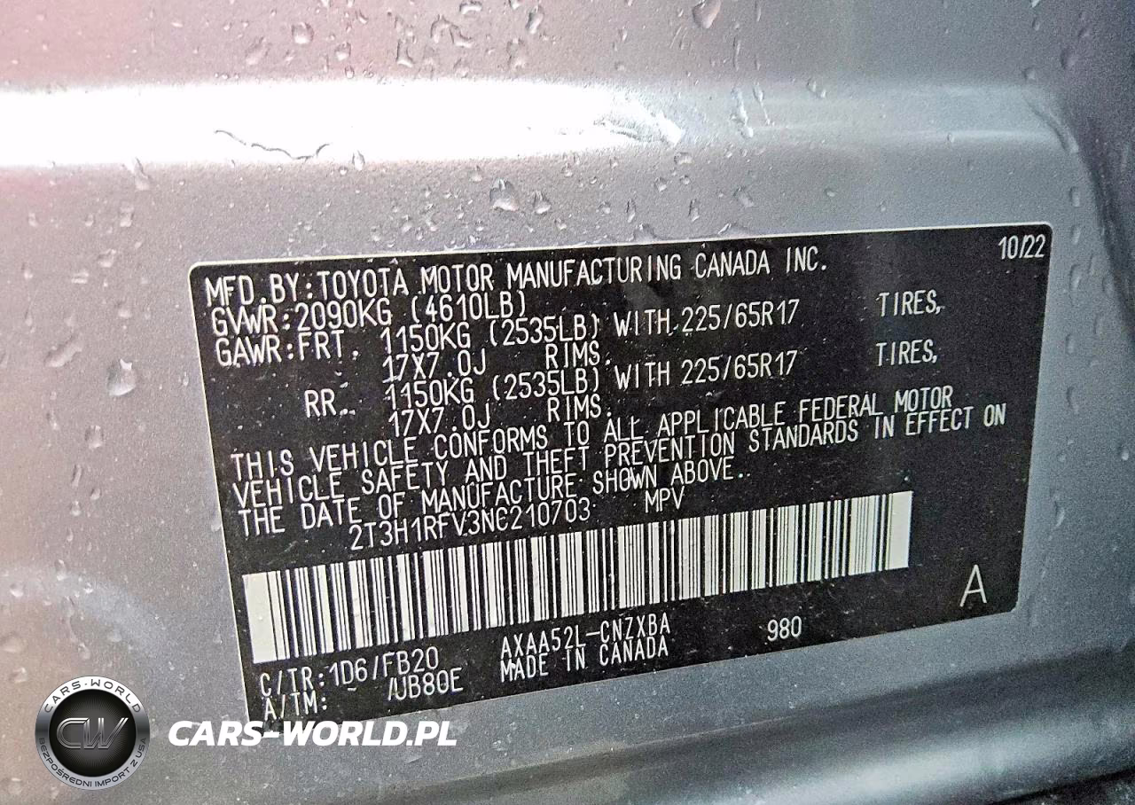 2022 Toyota Rav4 Le VIN:2T3H1RFV3NC210703 - 13
