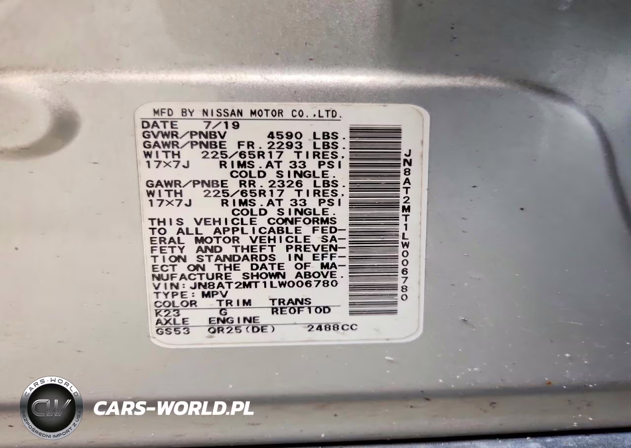 2020 Nissan Rogue S VIN:JN8AT2MT1LW006780 - 13