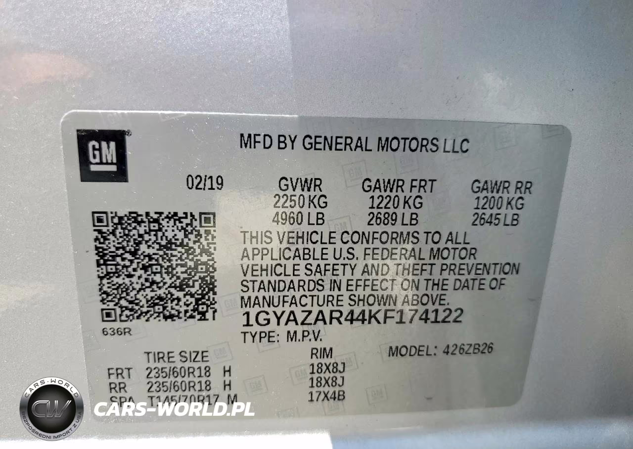 2019 Cadillac Xt4 Luxury VIN:1GYAZAR44KF174122 - 14