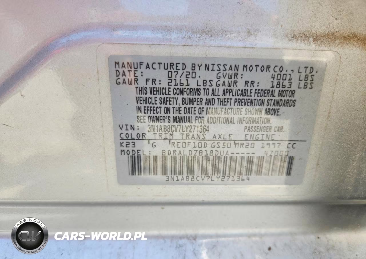 2020 Nissan Sentra Sv VIN:3N1AB8CV7LY271364 - 12