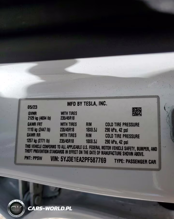 2023 Tesla Model 3 VIN:5YJ3E1EA2PF587769 - 13