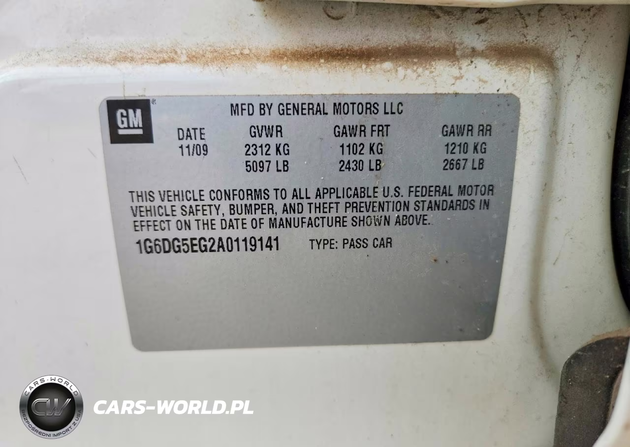 2010 Cadillac Cts Luxury Collection VIN:1G6DG5EG2A0119141 - 13