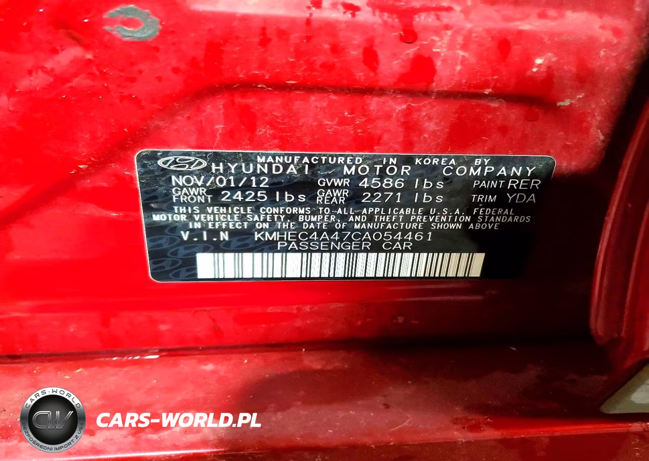 2012 Hyundai Sonata Hybrid VIN:KMHEC4A47CA054461 - 12