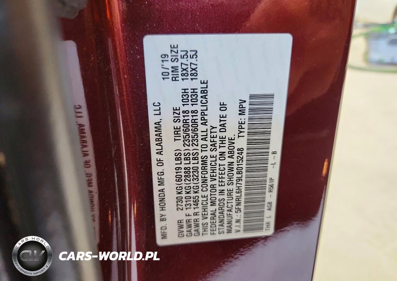 2020 Honda Odyssey Exl VIN:5FNRL6H79LB015248 - 13