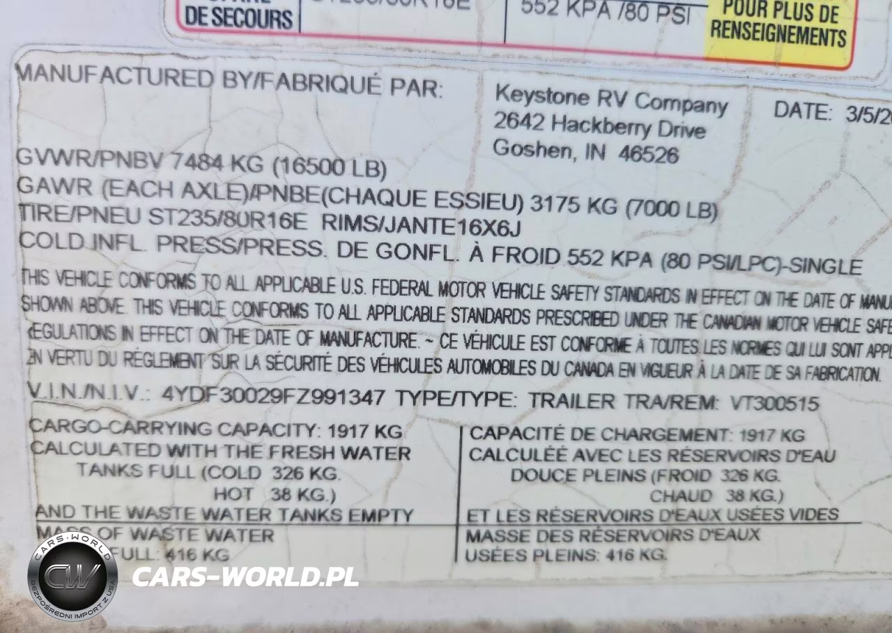 2024 Keystone Voltage Camper VIN:4YDF30029FZ991347 - 10