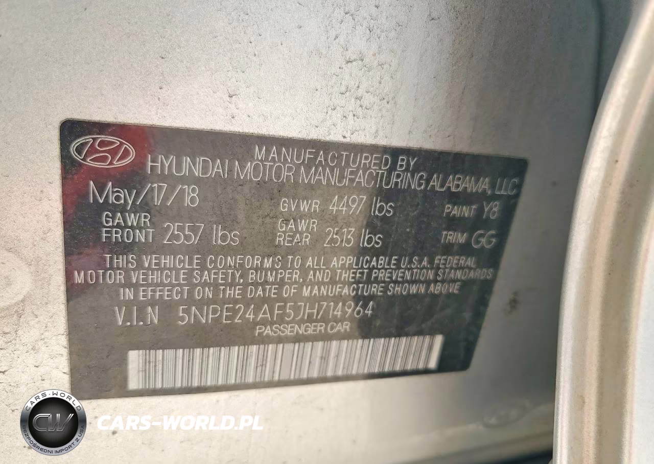 2018 Hyundai Sonata Se VIN:5NPE24AF5JH714964 - 12