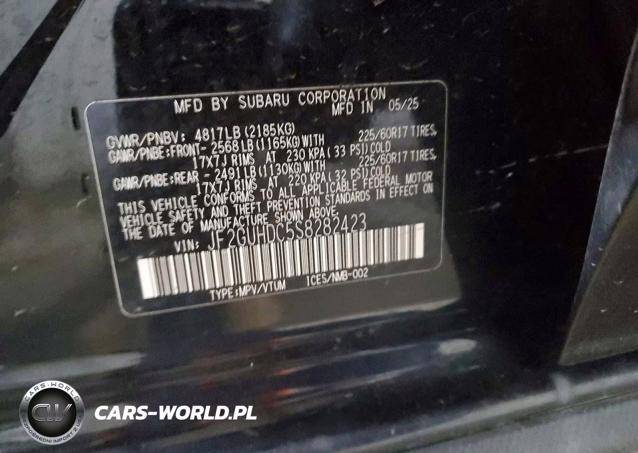 2025 Subaru Crosstrek Premium VIN:JF2GUHDC5S8282423 - 13