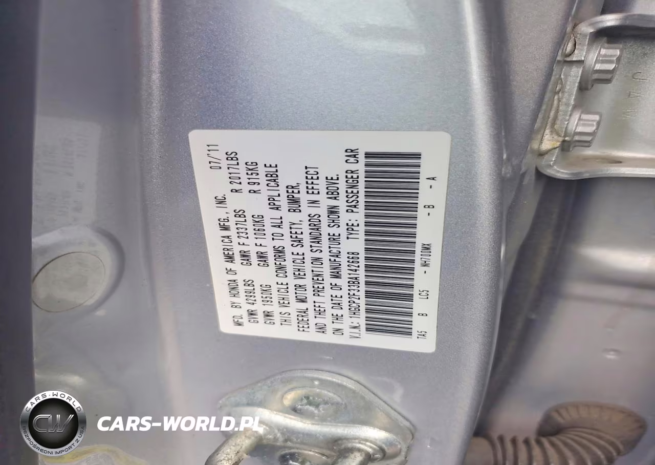 2011 Honda Accord Lx VIN:1HGCP2F33BA142668 - 12