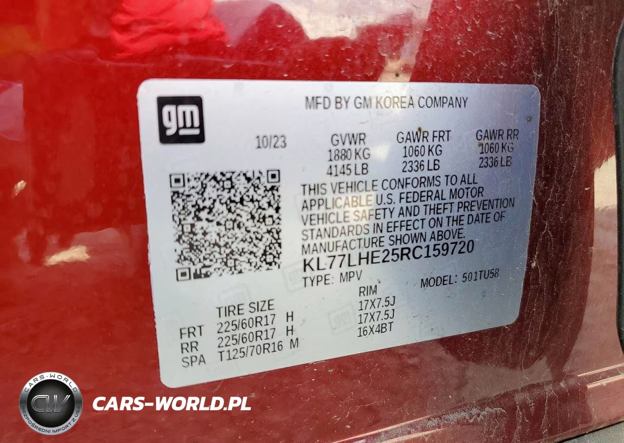 2024 Chevrolet Trax 1Lt VIN:KL77LHE25RC159720 - 13
