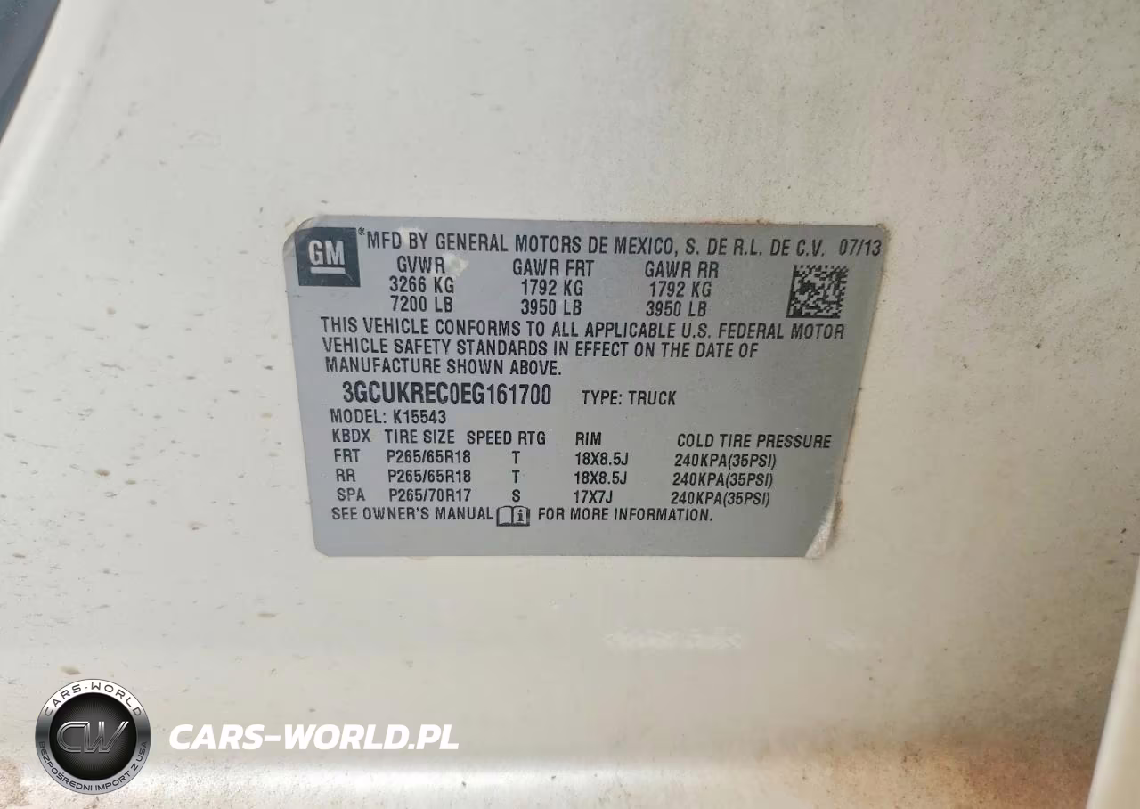 2014 Chevrolet Silverado K1500 Lt VIN:3GCUKREC0EG161700 - 12