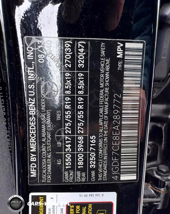 2014 Mercedes-Benz Gl 450 4Matic VIN:4JGDF7CE8EA289772 - 14