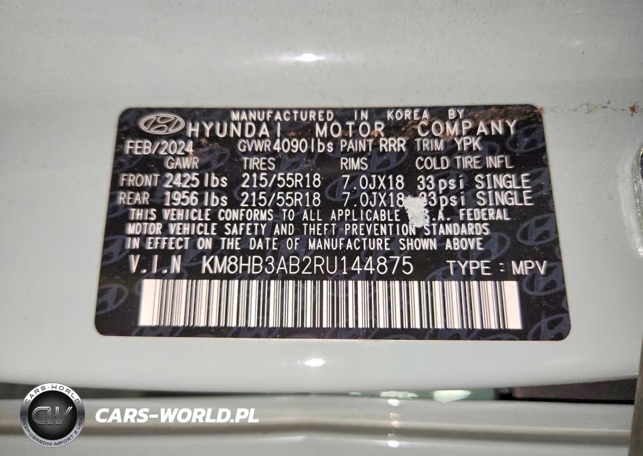 2024 Hyundai Kona Sel VIN:KM8HB3AB2RU144875 - 13