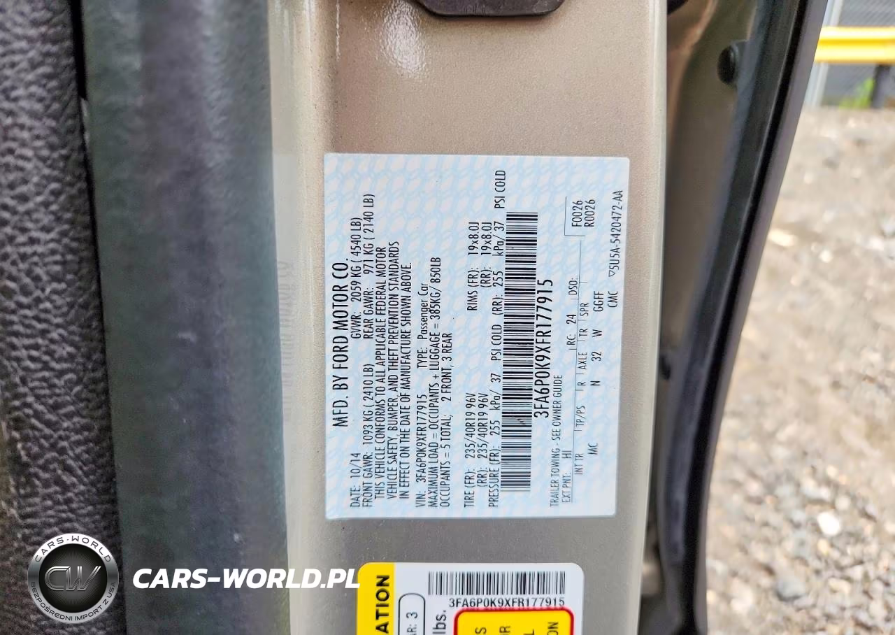 2015 Ford Fusion Titanium VIN:3FA6P0K9XFR177915 - 12