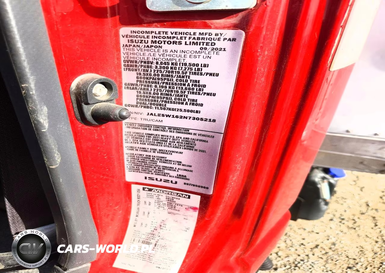 2022 Isuzu Nrr - Box Truck VIN:JALE5W162N7305218 - 13