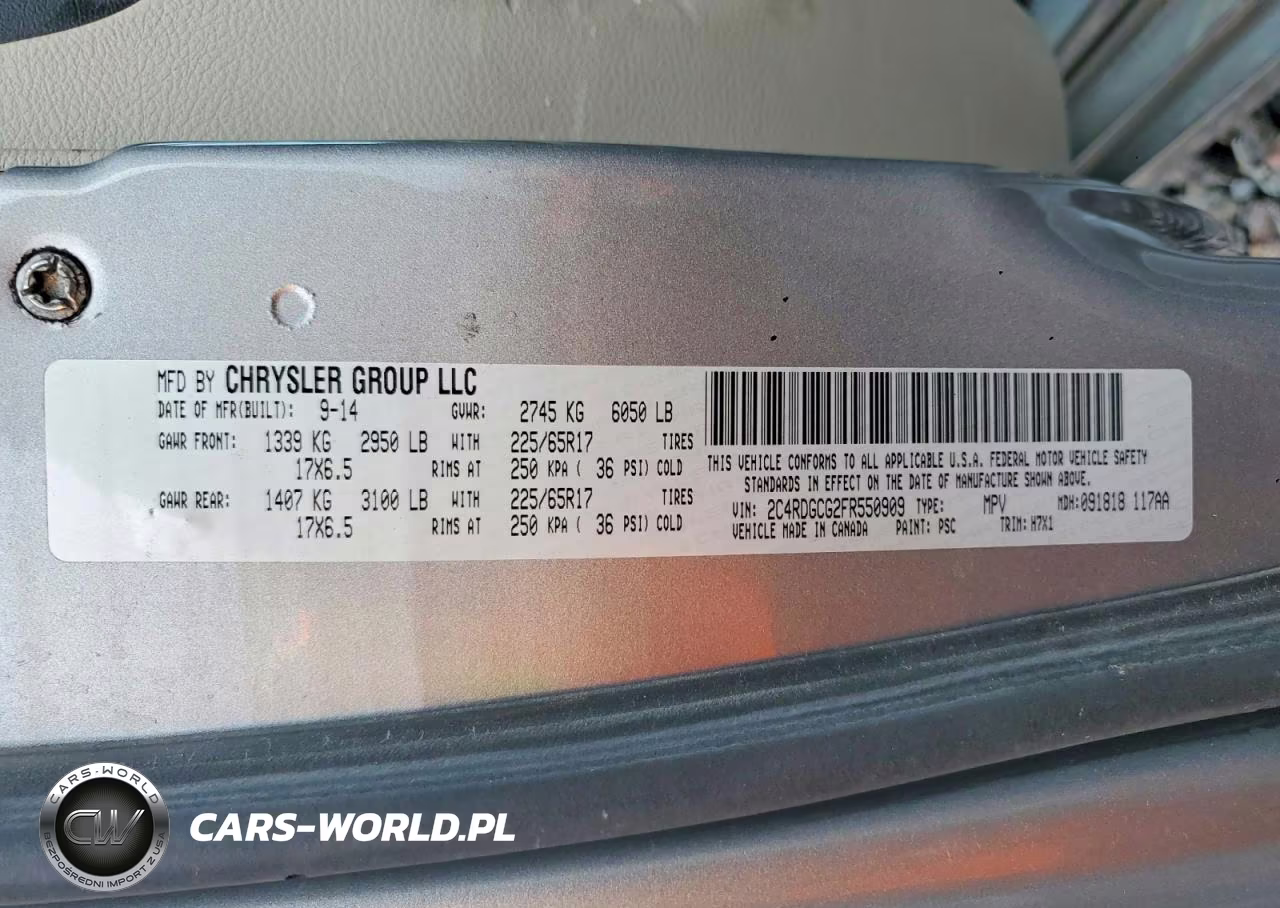 2015 Dodge Grand Caravan Sxt VIN:2C4RDGCG2FR550909 - 13