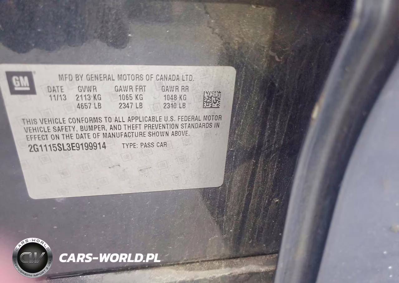 2014 Chevrolet Impala Lt VIN:2G1115SL3E9199914 - 12
