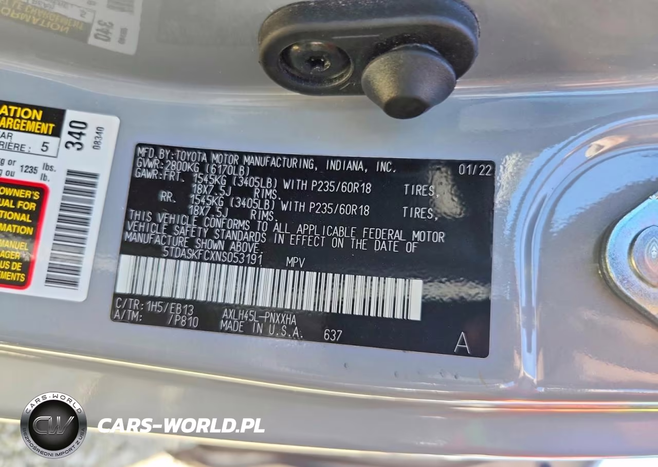 2022 Toyota Sienna Xle VIN:5TDASKFCXNS053191 - 14