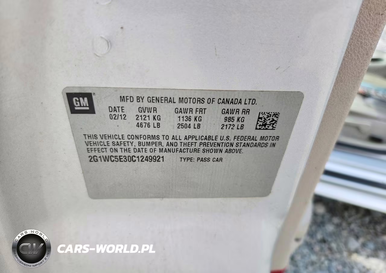2012 Chevrolet Impala Ltz VIN:2G1WC5E30C1249921 - 12