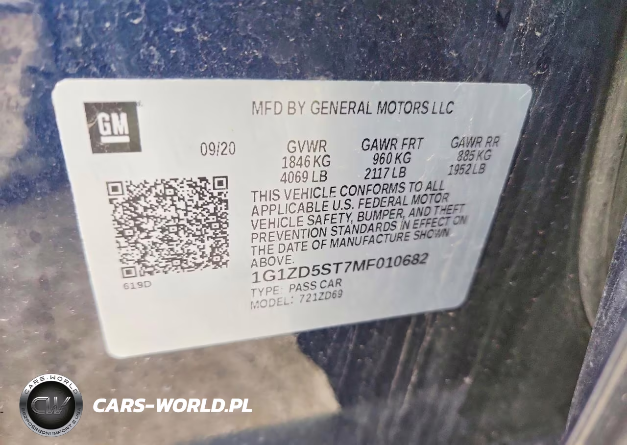 2021 Chevrolet Malibu Lt VIN:1G1ZD5ST7MF010682 - 13