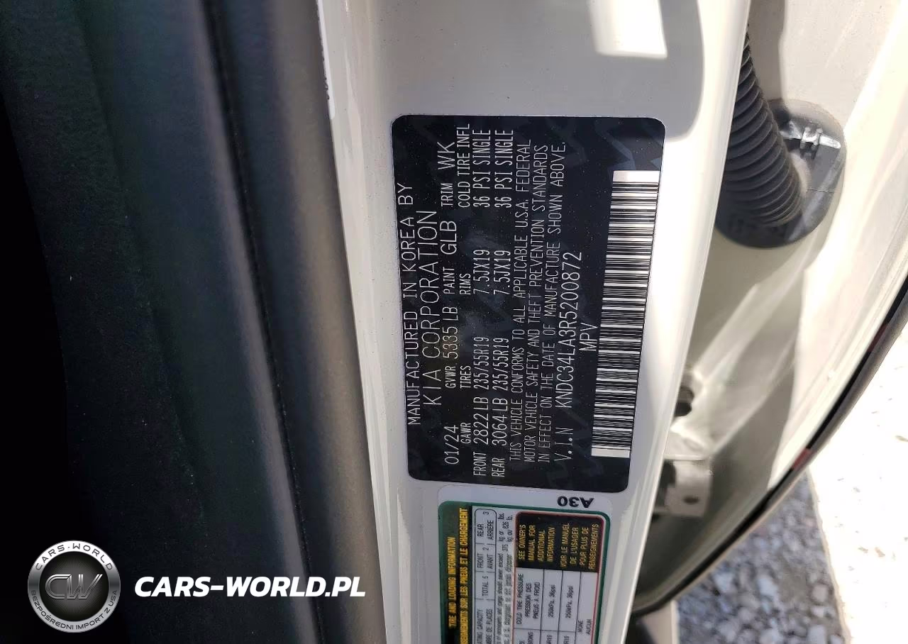 2024 Kia Ev6 Light Long Range VIN:KNDC34LA3R5200872 - 13