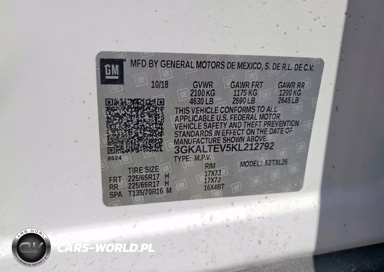 2019 GMC Terrain Sle VIN:3GKALTEV5KL212792 - 14