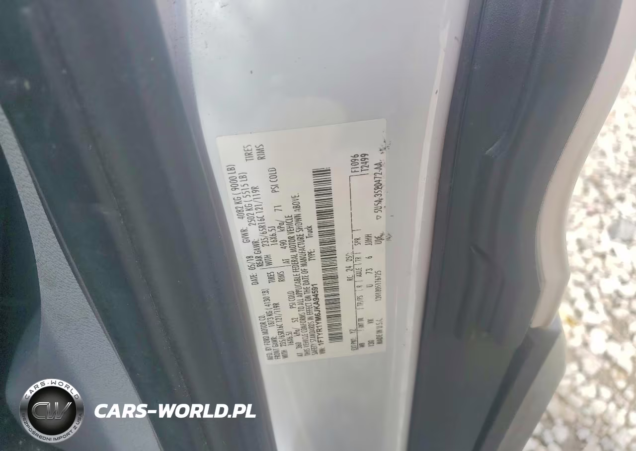 2018 Ford Transit T-250 VIN:1FTYR1YM6JKA94591 - 13
