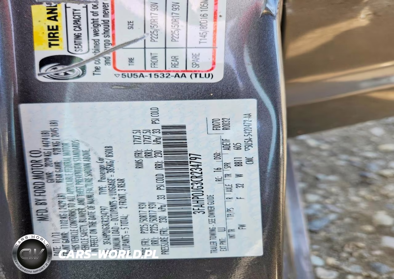2012 Ford Fusion Sel VIN:3FAHP0JG3CR234797 - 13